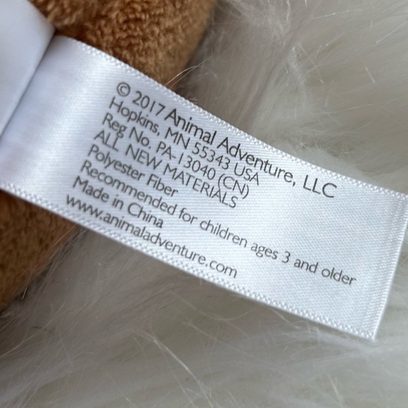 Animal Adventure Plush Monkey with Red Bow 14” - Picture 4 of 6